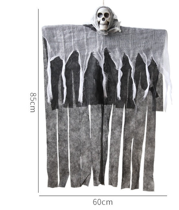 Halloween Skull Ghost Decoration | Haunted House Horror Hanging Prop