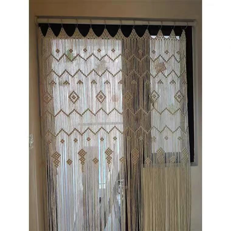 Artisanal Round Hoop Tapestry for Doorway/Partition