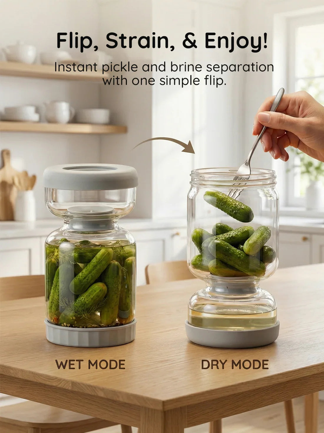 Homnoble Pickle and Olive Hourglass Jar