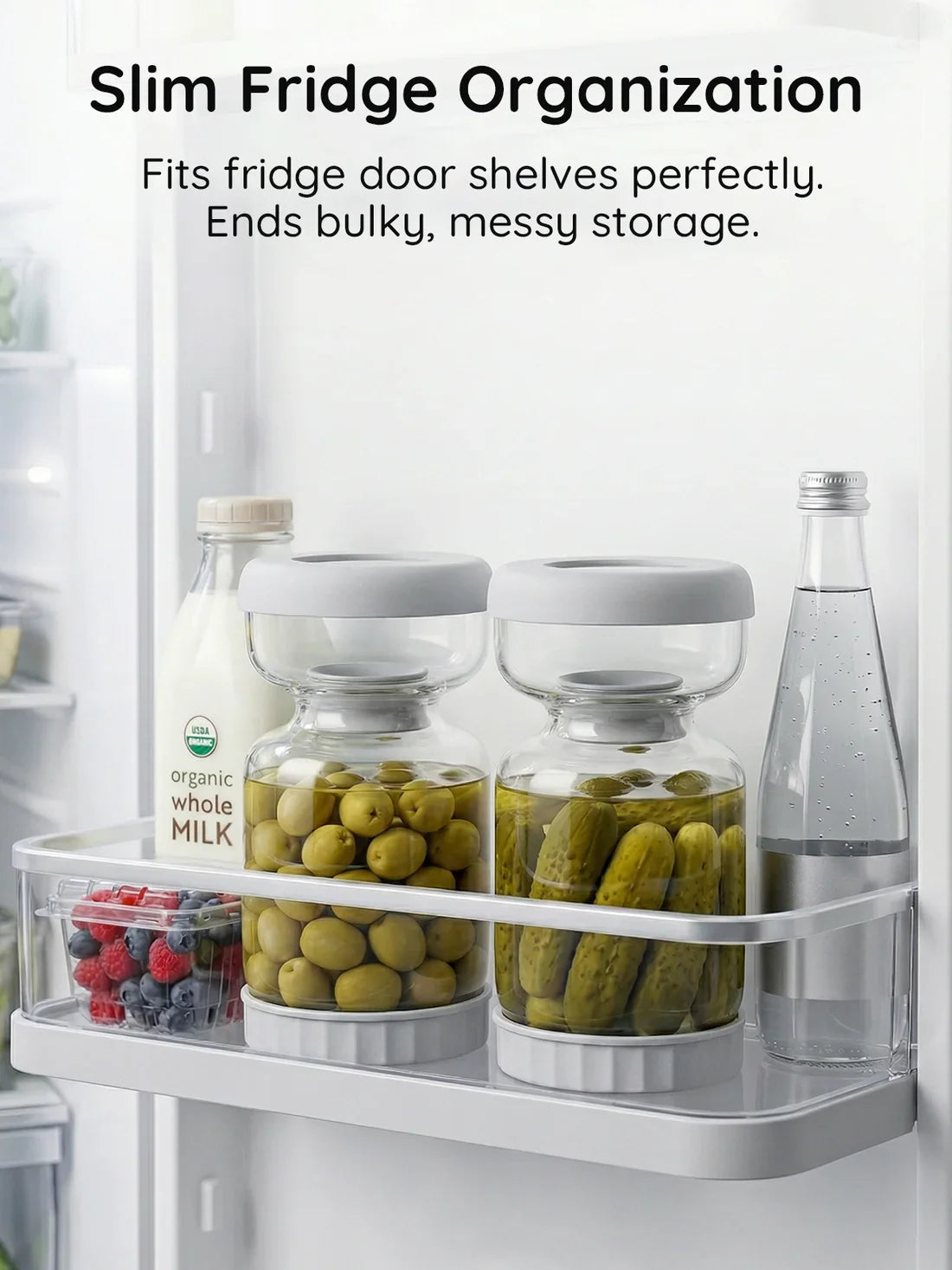 Homnoble Pickle and Olive Hourglass Jar