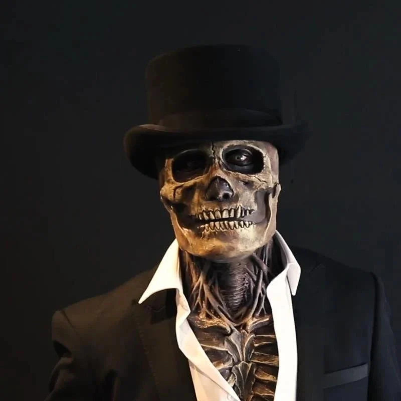 Full Head Skeleton Halloween Mask